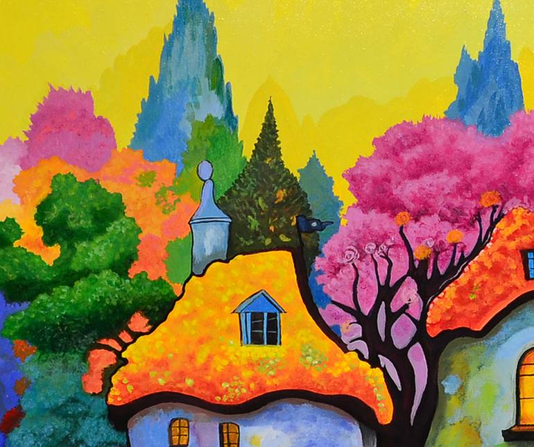 Original Folk Fantasy Painting by Rade Grahovac