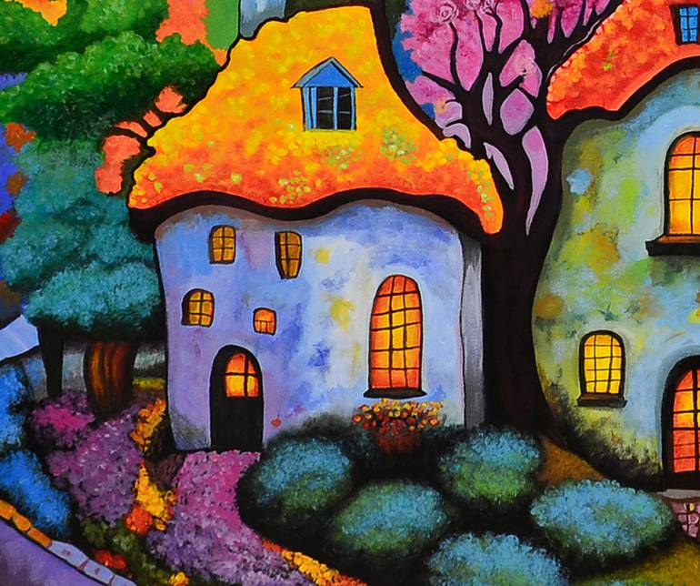 Original Folk Fantasy Painting by Rade Grahovac