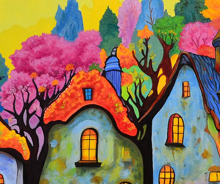 Original Folk Fantasy Painting by Rade Grahovac