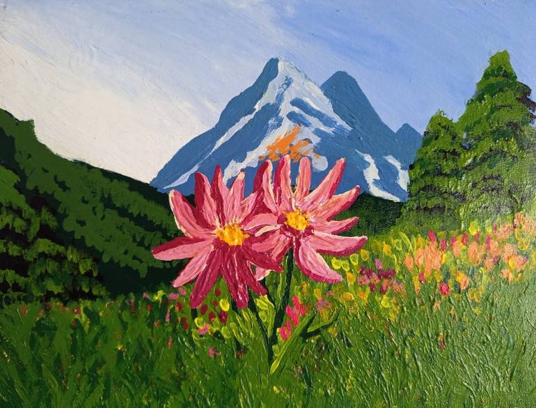 Original Art Deco Landscape Paintings by Umme Nazmun