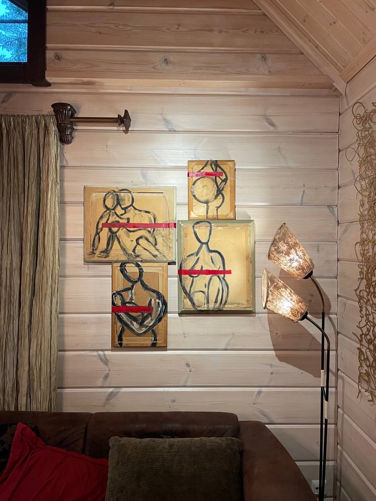 Original Contemporary People Painting by Marika Kk