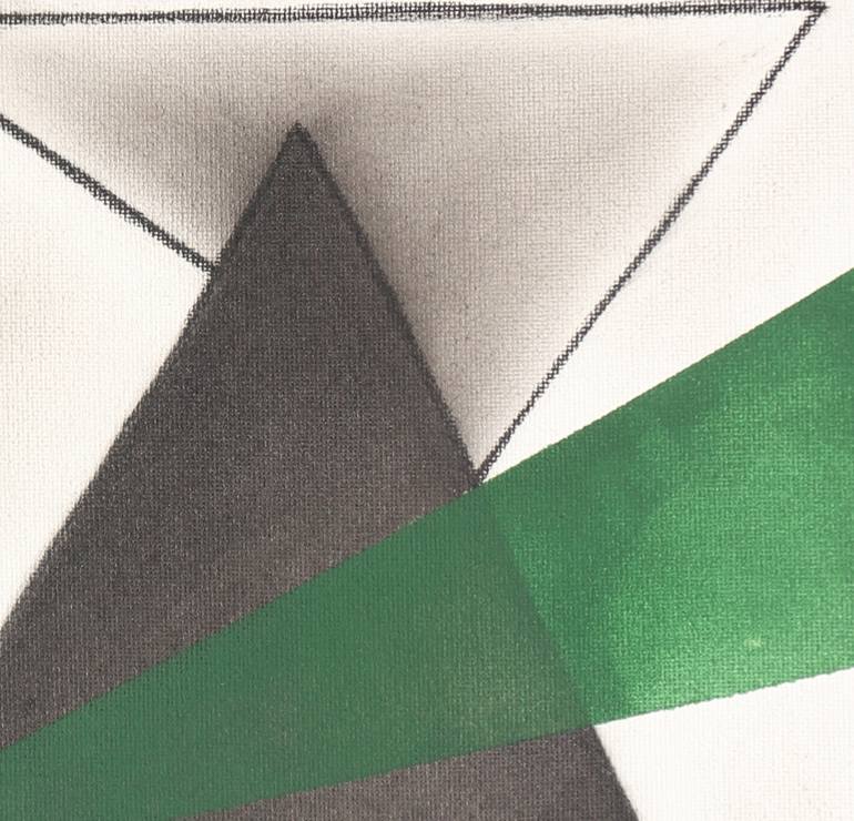 Original Geometric Abstract Mixed Media by Lees Art