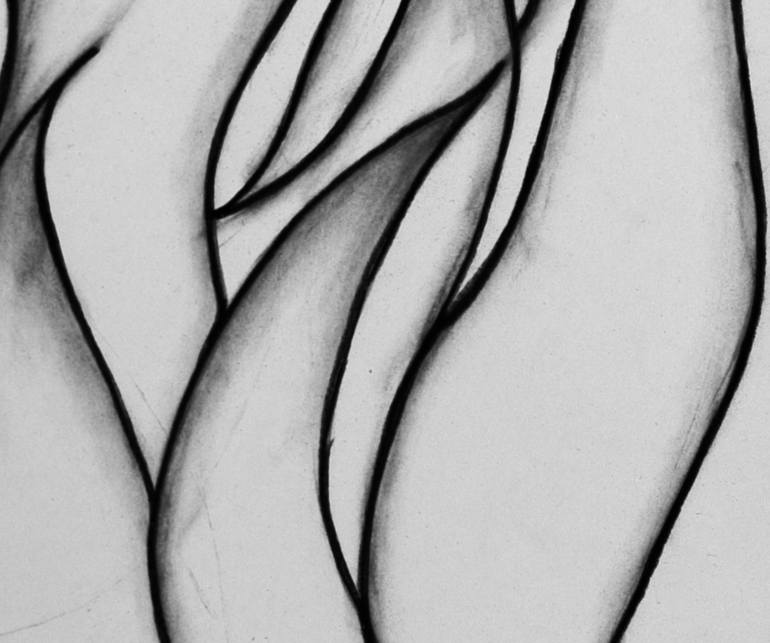 Original Abstract Drawing by Lees Art