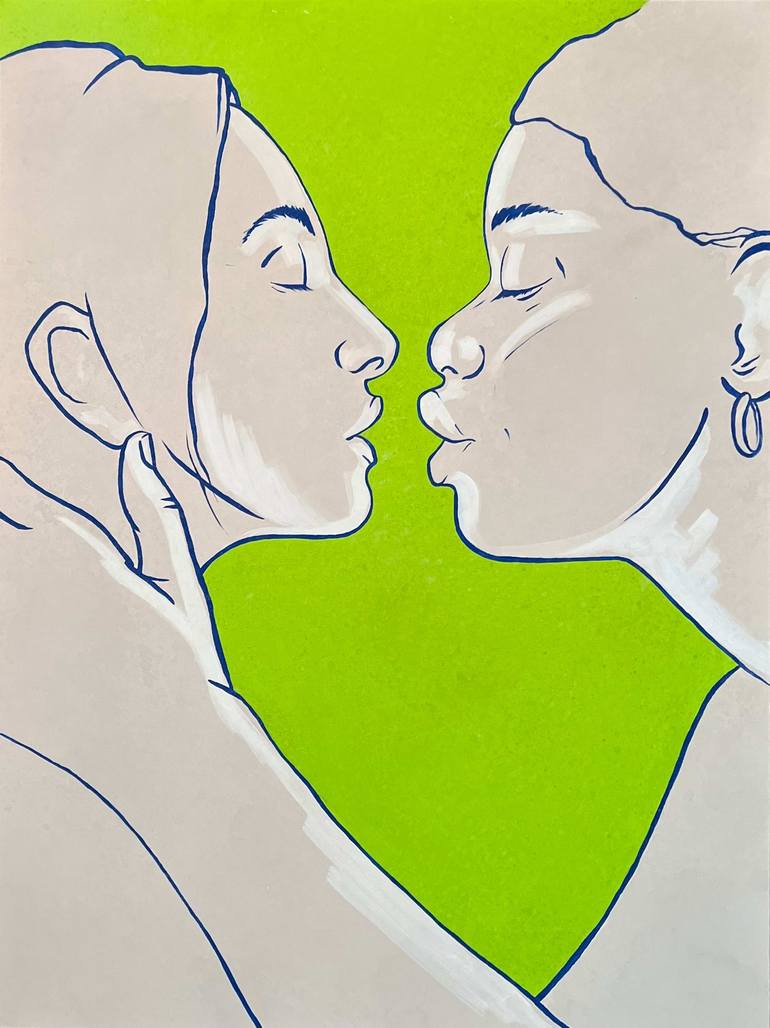 Print of Portraiture Love Paintings by Luiza Happi