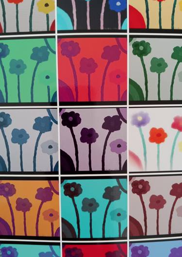 Original Digital Art Floral Mixed Media by Nicole H