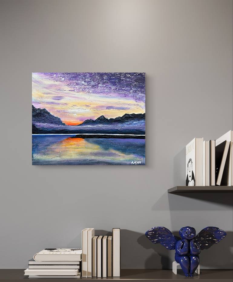 Original Abstract Expressionism Landscape Painting by Anaida Mardoyan