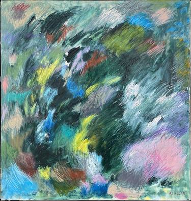 Original Abstract Expressionism Abstract Paintings by Asazak Azvahiransiri