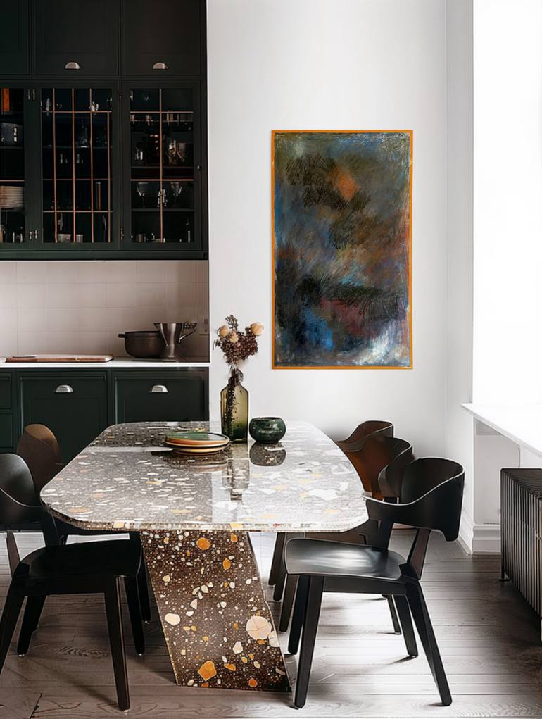 Original Abstract Expressionism Abstract Painting by Asazak Azvahiransiri