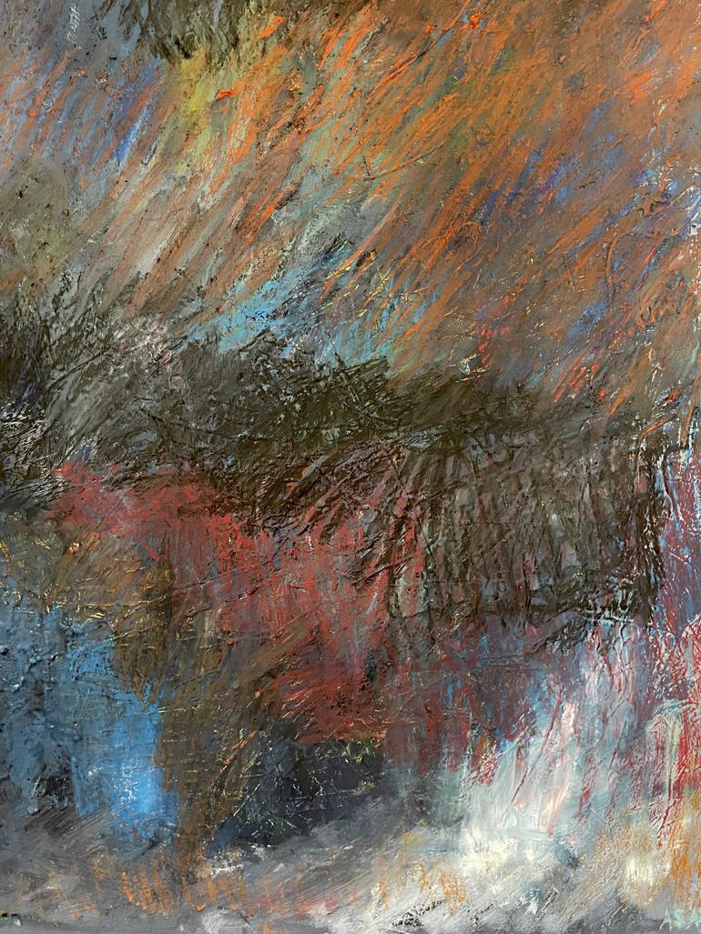 Original Abstract Expressionism Abstract Painting by Asazak Azvahiransiri