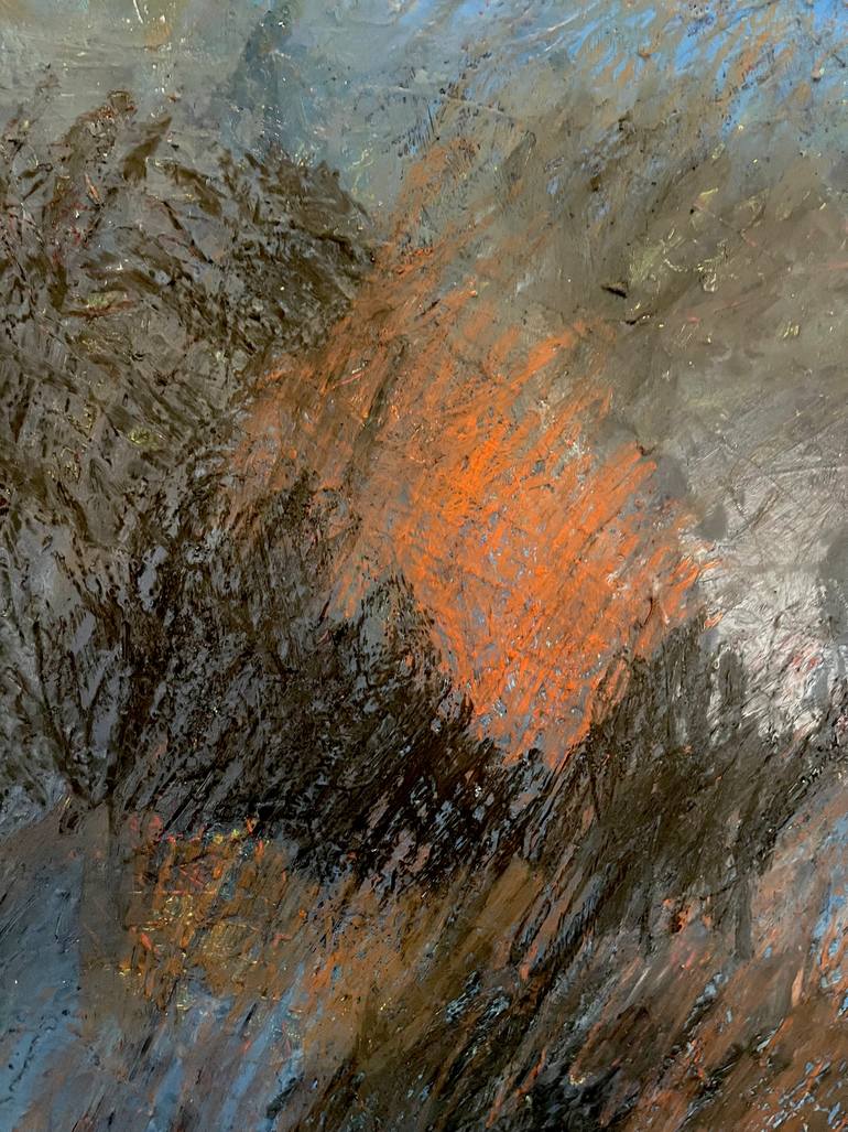 Original Abstract Expressionism Abstract Painting by Asazak Azvahiransiri