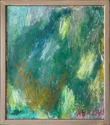 Original Abstract Expressionism Abstract Painting by Asazak Azvahiransiri