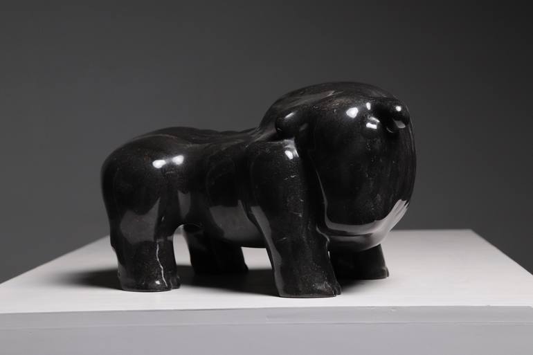 Original Abstract Expressionism Animal Sculpture by Zhang Youzhi