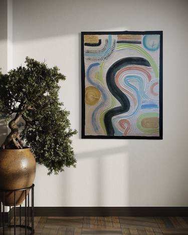 Original Abstract Expressionism Abstract Mixed Media by Aydan Bayram