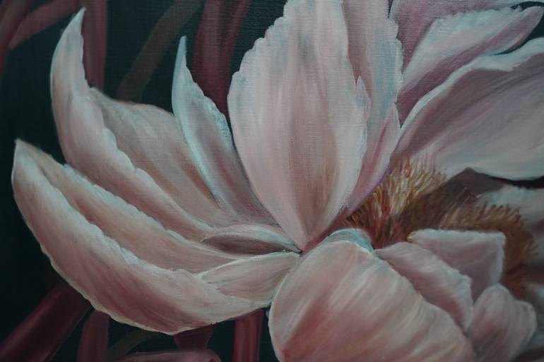 Original Art Deco Floral Painting by Nivya Gudhanti
