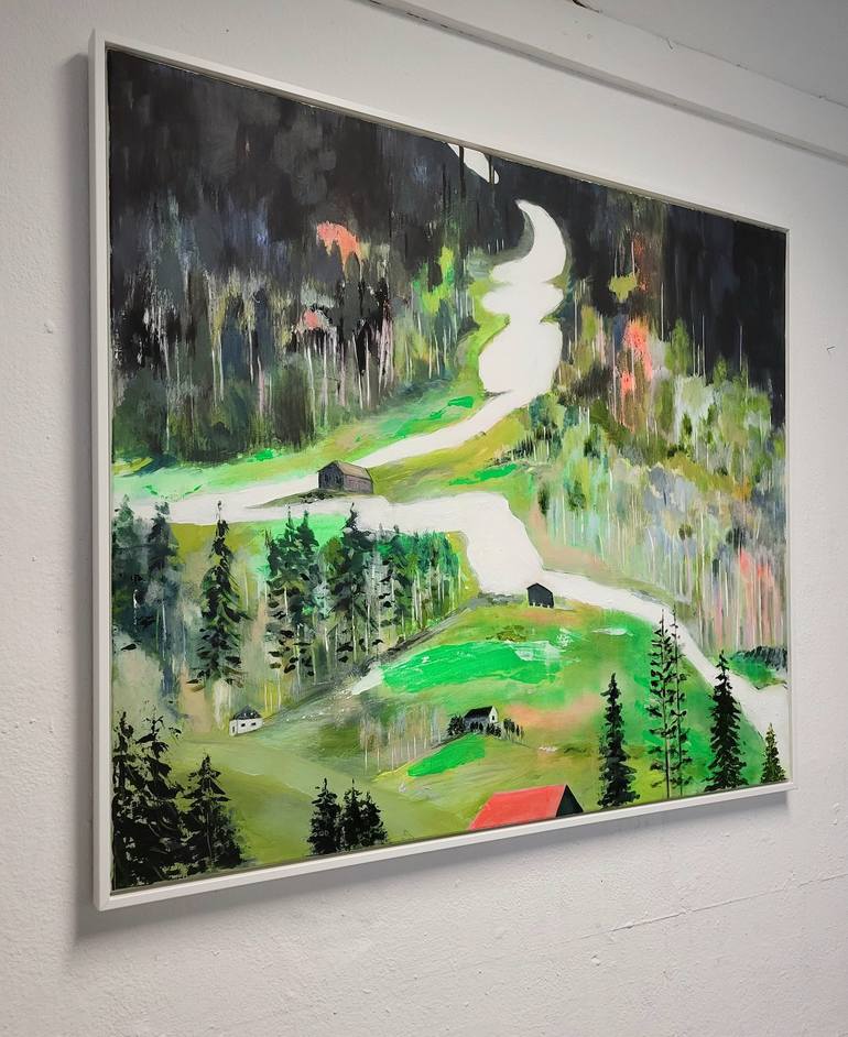 Original Expressionism Landscape Painting by Tanja Vetter