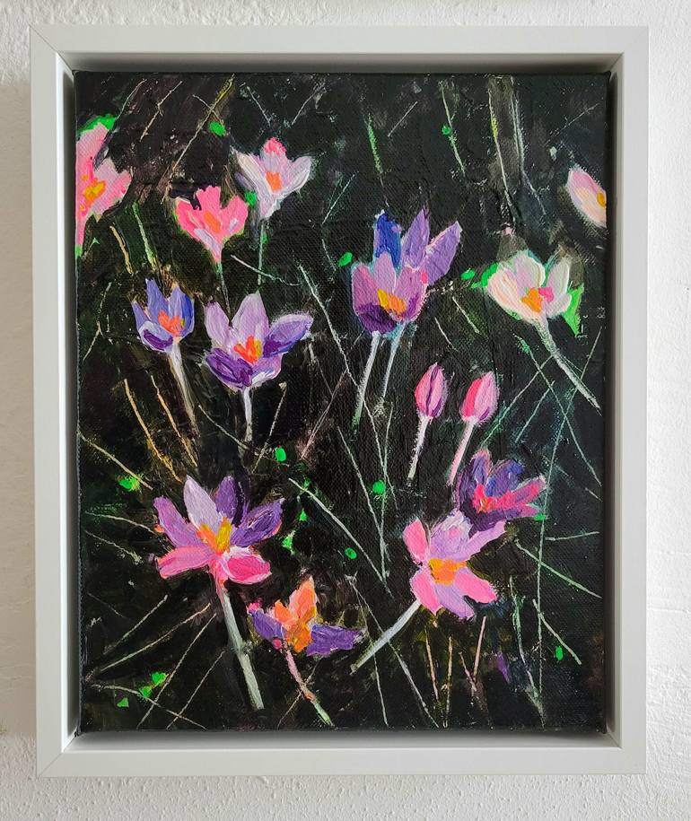 Original Expressionism Floral Painting by Tanja Vetter