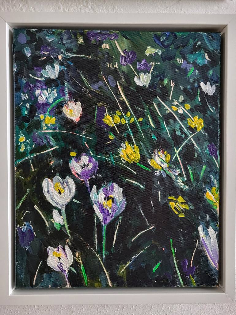 Original Expressionism Floral Painting by Tanja Vetter