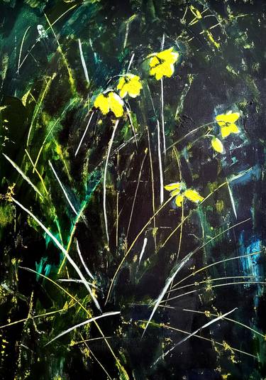 Original Expressionism Floral Paintings by Tanja Vetter