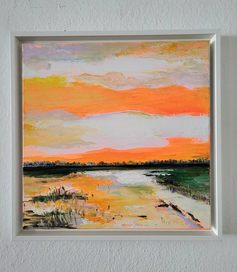 Original Expressionism Landscape Painting by Tanja Vetter