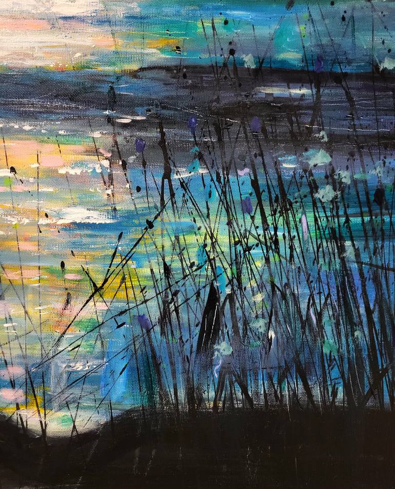 Original Expressionism Landscape Painting by Tanja Vetter