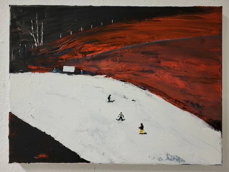 Original Modernism Landscape Painting by Tanja Vetter