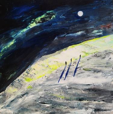 Original Expressionism Landscape Paintings by Tanja Vetter