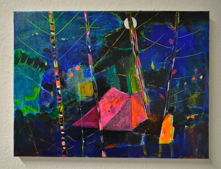 Original Expressionism Landscape Painting by Tanja Vetter