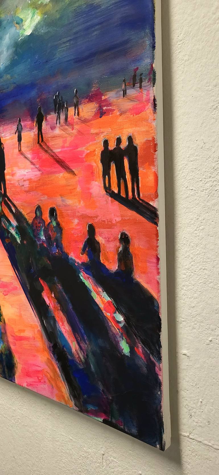 Original Expressionism People Painting by Tanja Vetter