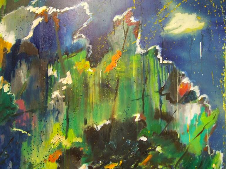 Original Expressionism Landscape Painting by Tanja Vetter