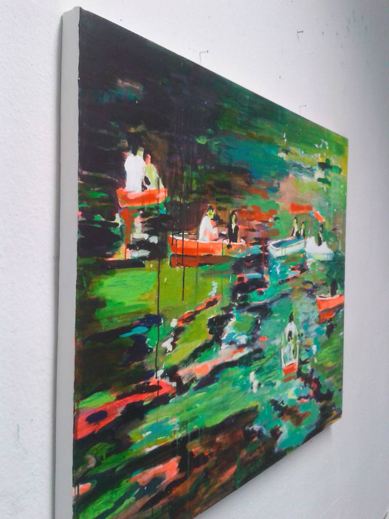 Original Expressionism Seascape Painting by Tanja Vetter