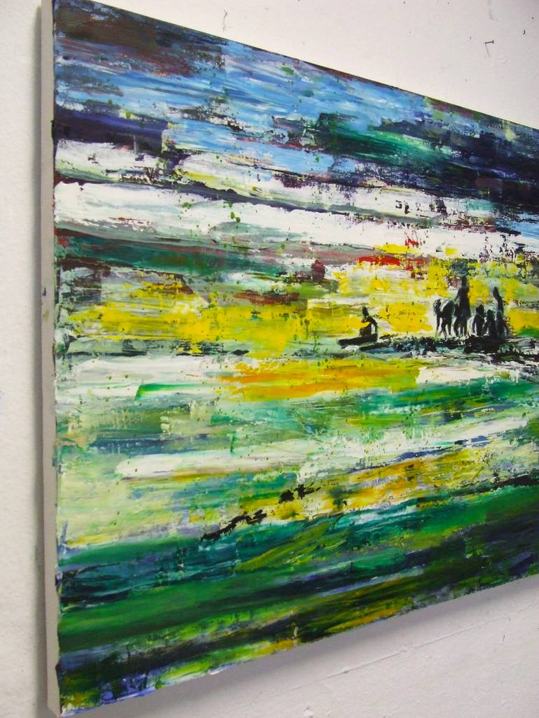 Original Expressionism Seascape Painting by Tanja Vetter