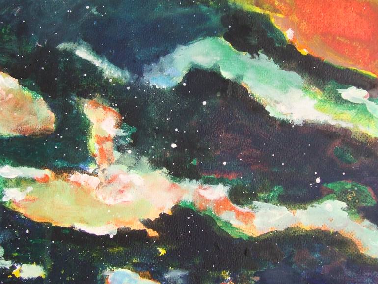Original Expressionism Landscape Painting by Tanja Vetter