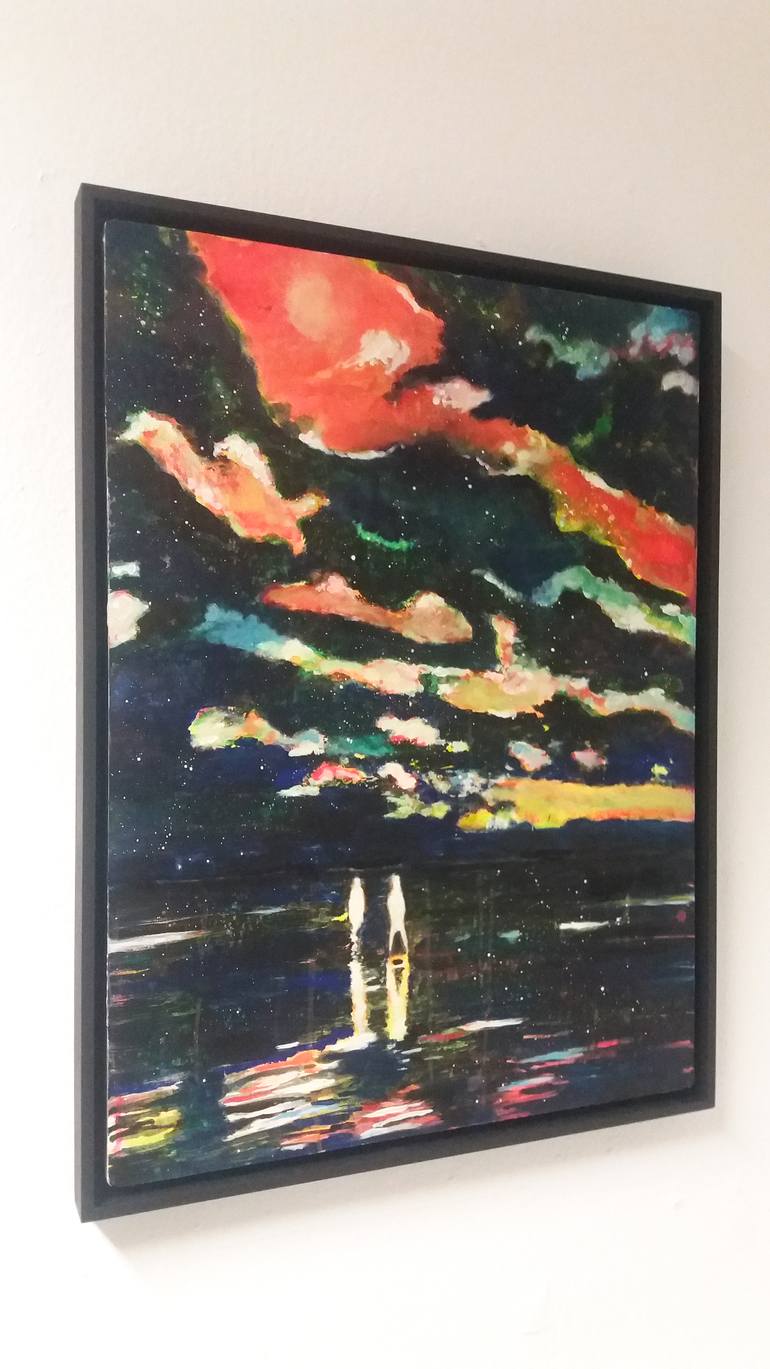 Original Expressionism Landscape Painting by Tanja Vetter