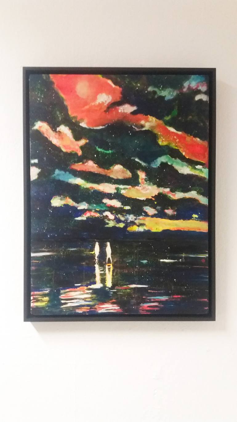 Original Expressionism Landscape Painting by Tanja Vetter