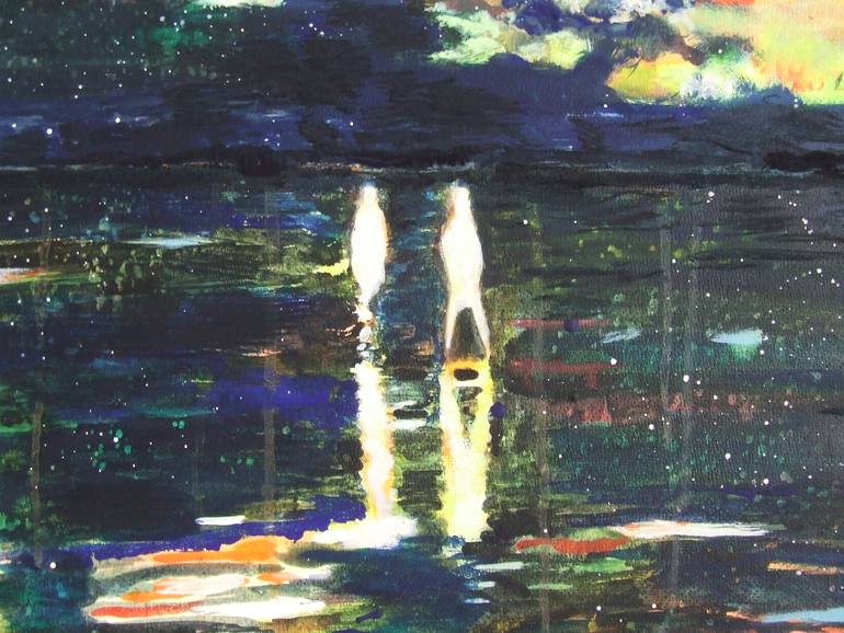 Original Expressionism Landscape Painting by Tanja Vetter