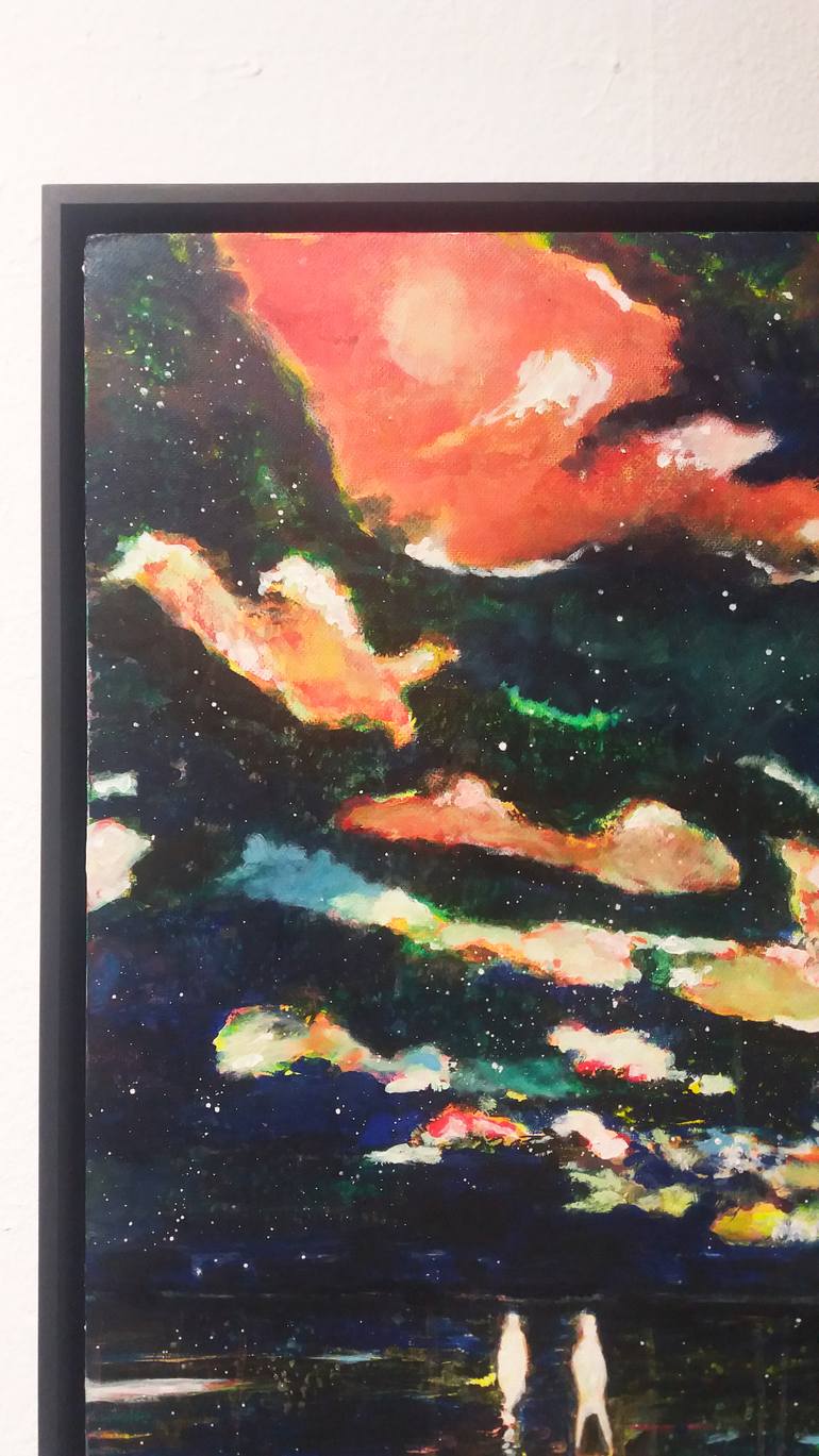 Original Expressionism Landscape Painting by Tanja Vetter