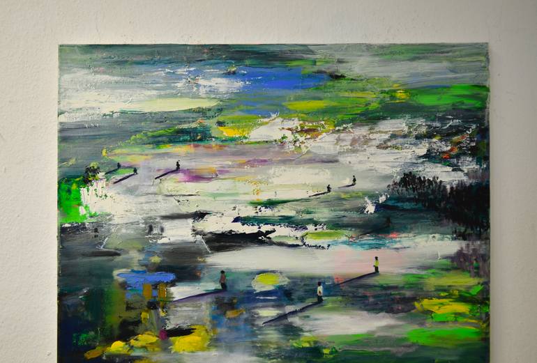 Original Expressionism Landscape Painting by Tanja Vetter