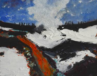 Original Expressionism Landscape Paintings by Tanja Vetter