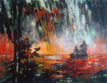 Original Expressionism Landscape Paintings by Tanja Vetter