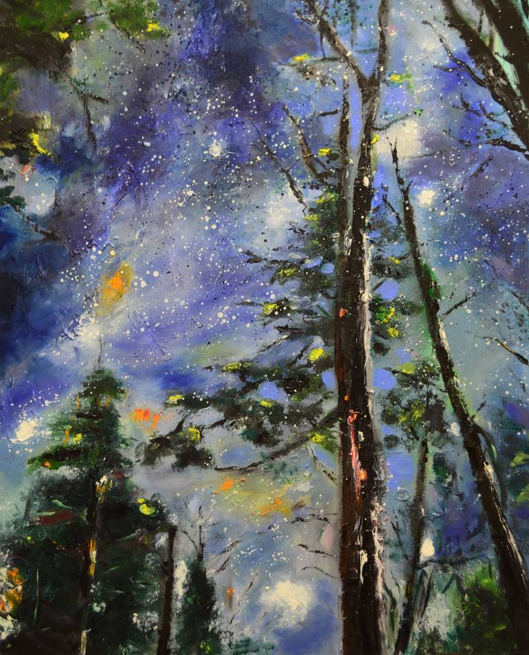 Original Expressionism Nature Painting by Tanja Vetter
