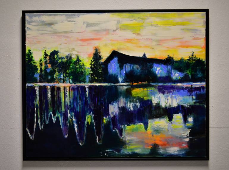 Original Expressionism Landscape Painting by Tanja Vetter