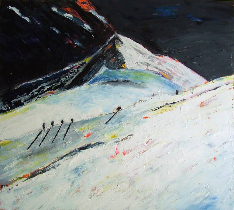 Original Expressionism Landscape Painting by Tanja Vetter