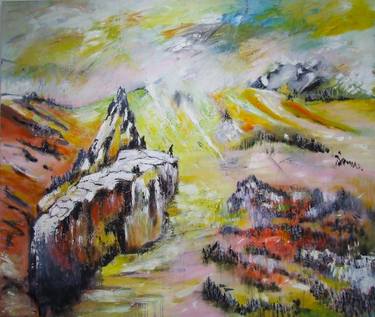 Original Expressionism Landscape Paintings by Tanja Vetter