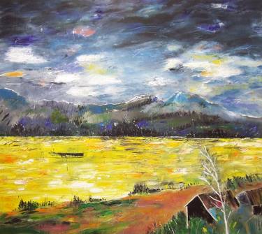 Original Expressionism Landscape Paintings by Tanja Vetter