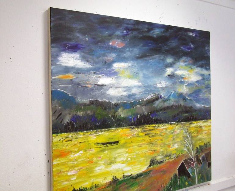 Original Expressionism Landscape Painting by Tanja Vetter