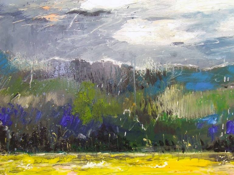 Original Expressionism Landscape Painting by Tanja Vetter