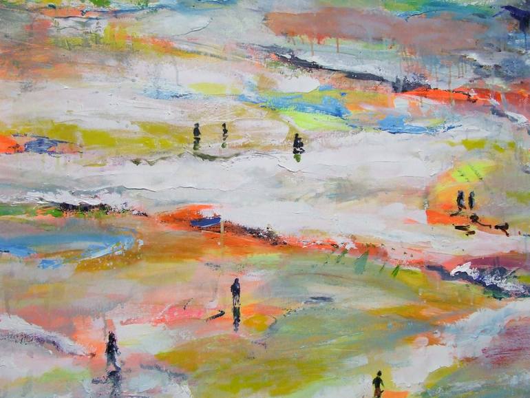Original Abstract Beach Painting by Tanja Vetter