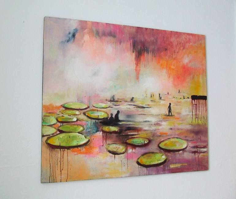 Original Abstract People Painting by Tanja Vetter