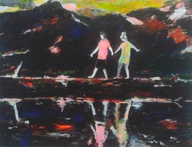 Original Expressionism Children Paintings by Tanja Vetter