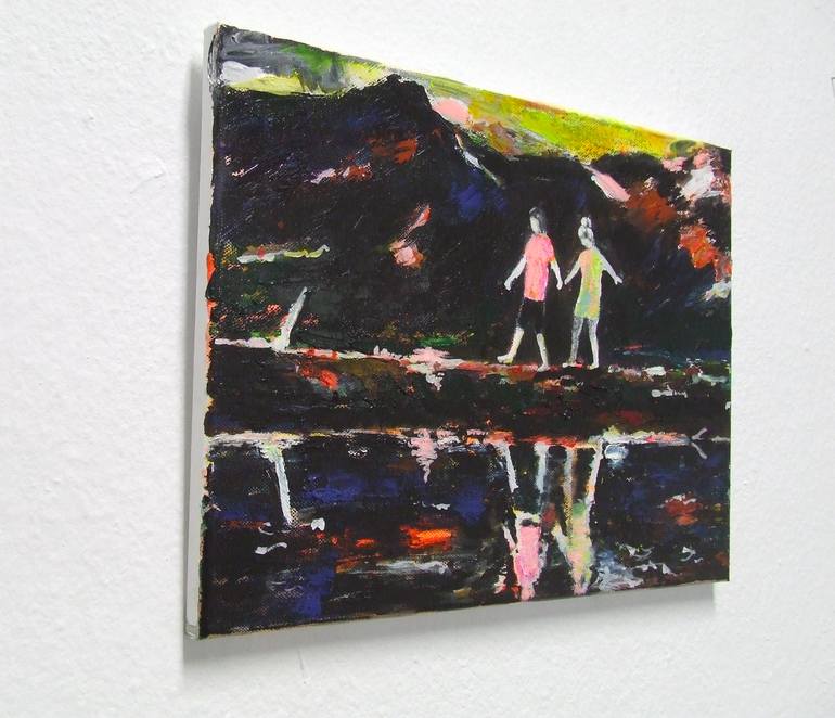 Original Expressionism Children Painting by Tanja Vetter